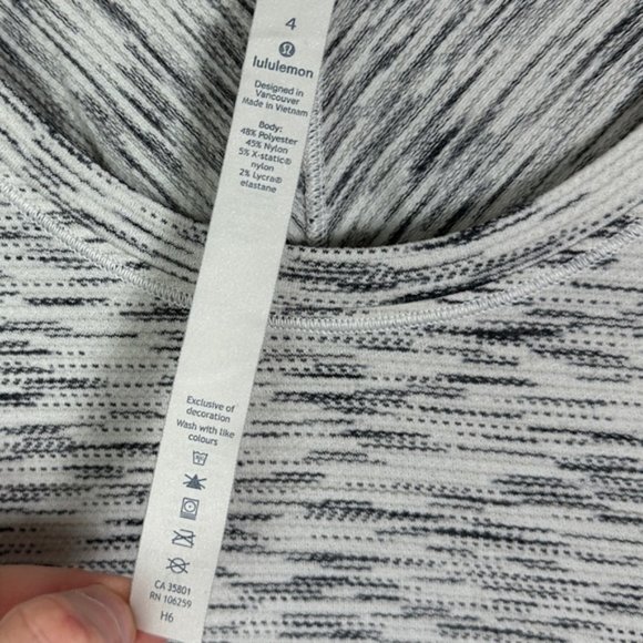Lululemon Meant To Move Short Sleeve Tee Tiger Space Dye Size 4 Anti Stink Top - Picture 8 of 10